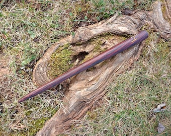 Dark Rosewood Wand, Elder Futhark Runes