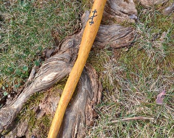 Wand of Lilith, Yellow Osage with Snake Rib Core