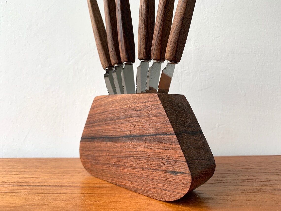 German Solingen Fruit Knife Set Rosewood & Stainless Steel Etsy