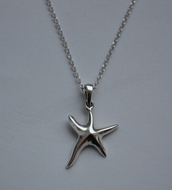 Jewels Obsession Starfish Pendant 27 mm Sterling Silver 925 Starfish Pendant