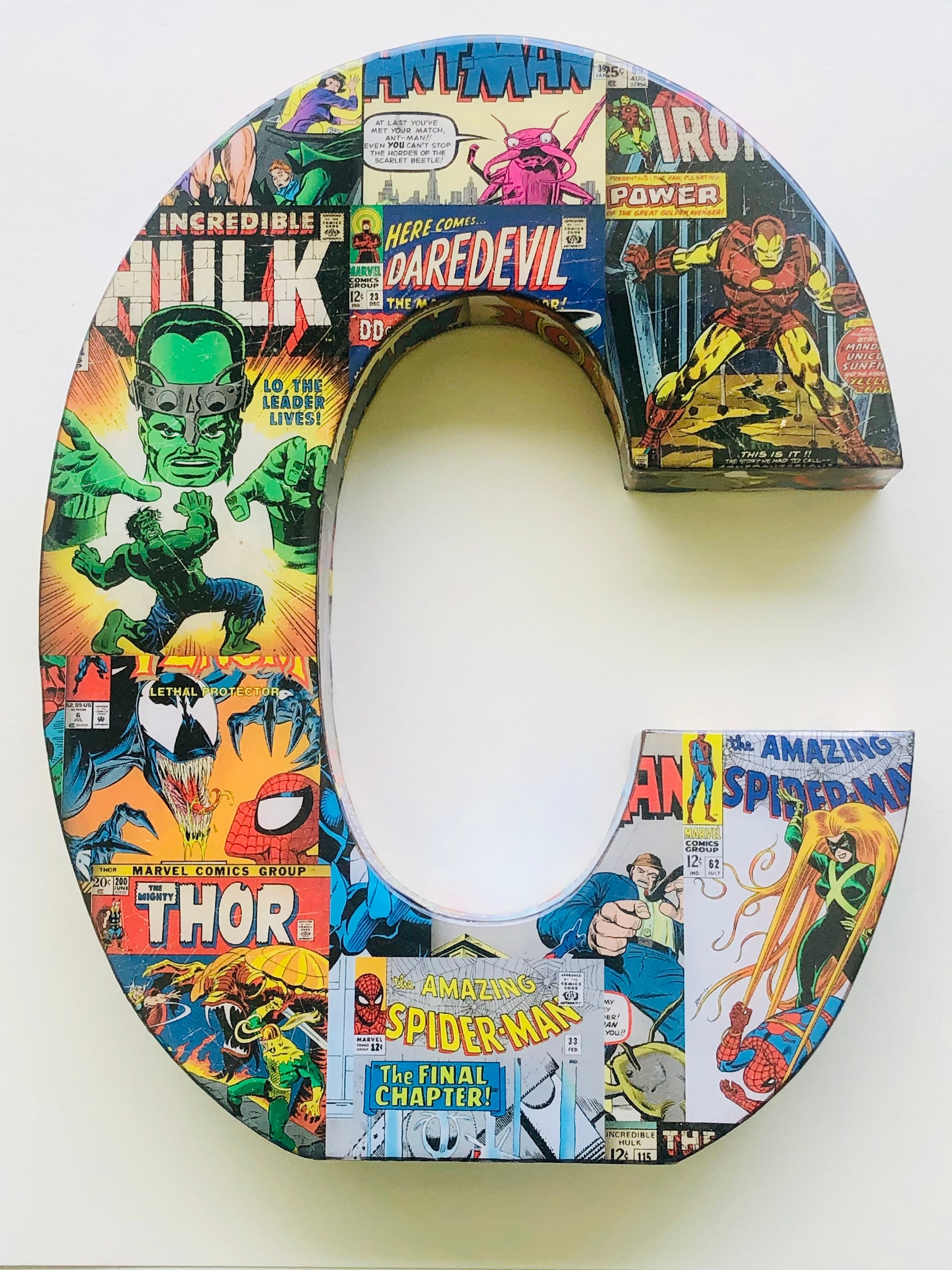 Superhero wall letters Wooden Letters Superhero Decor Etsy