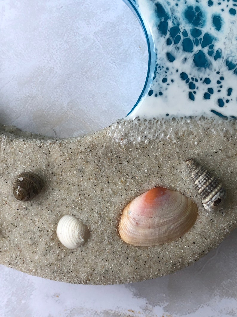 Beach Theme Decor Decor Beach Shell Art Beach Home Decor Etsy