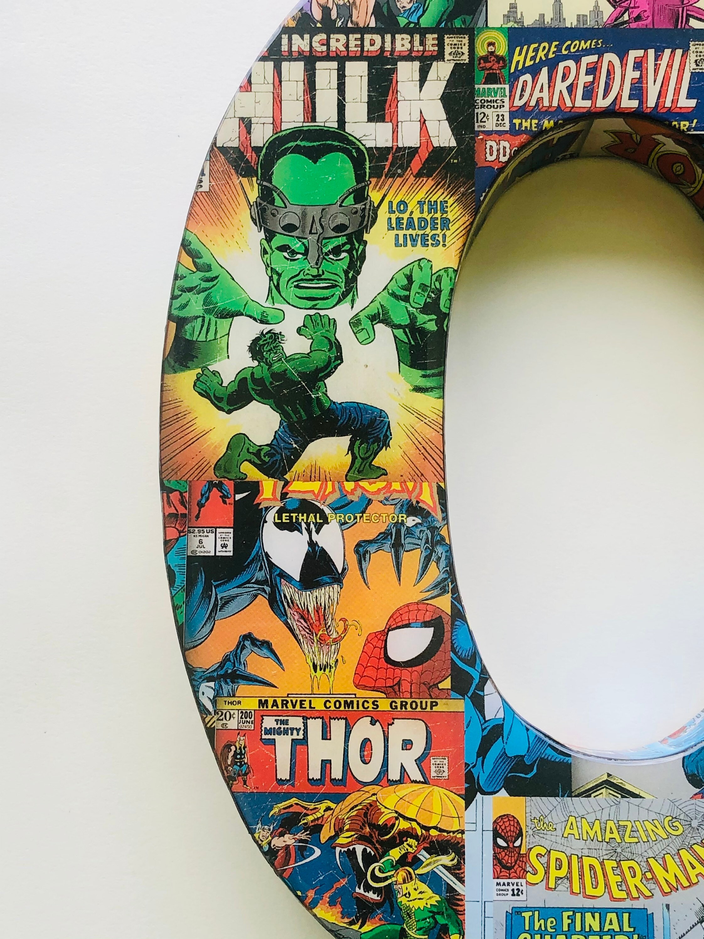 Superhero wall letters Wooden Letters Superhero Decor Etsy