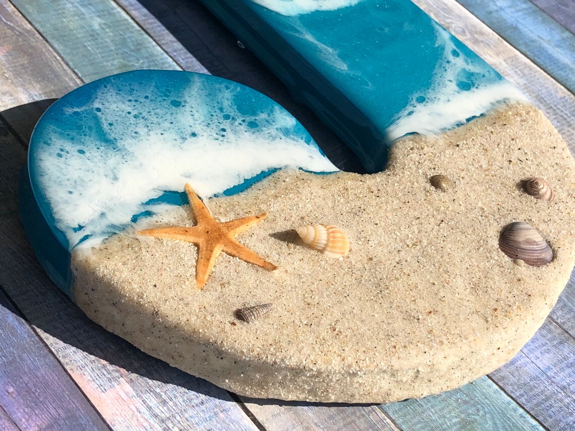 Beach Themed Letter for Wall Monogram Initial Decor Surf Etsy