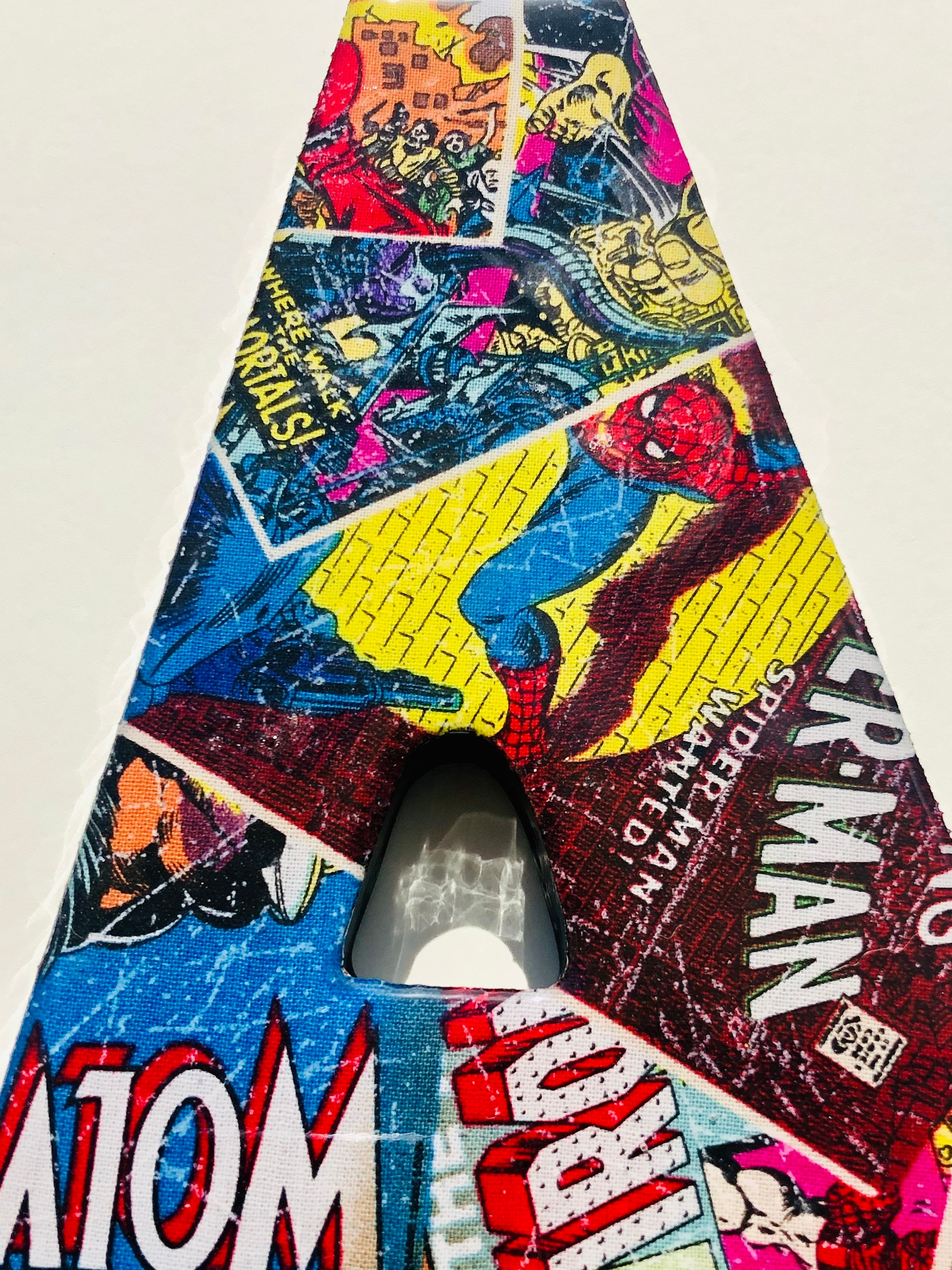 Superhero wall letters Avengers Wall Decor Comic Book Etsy