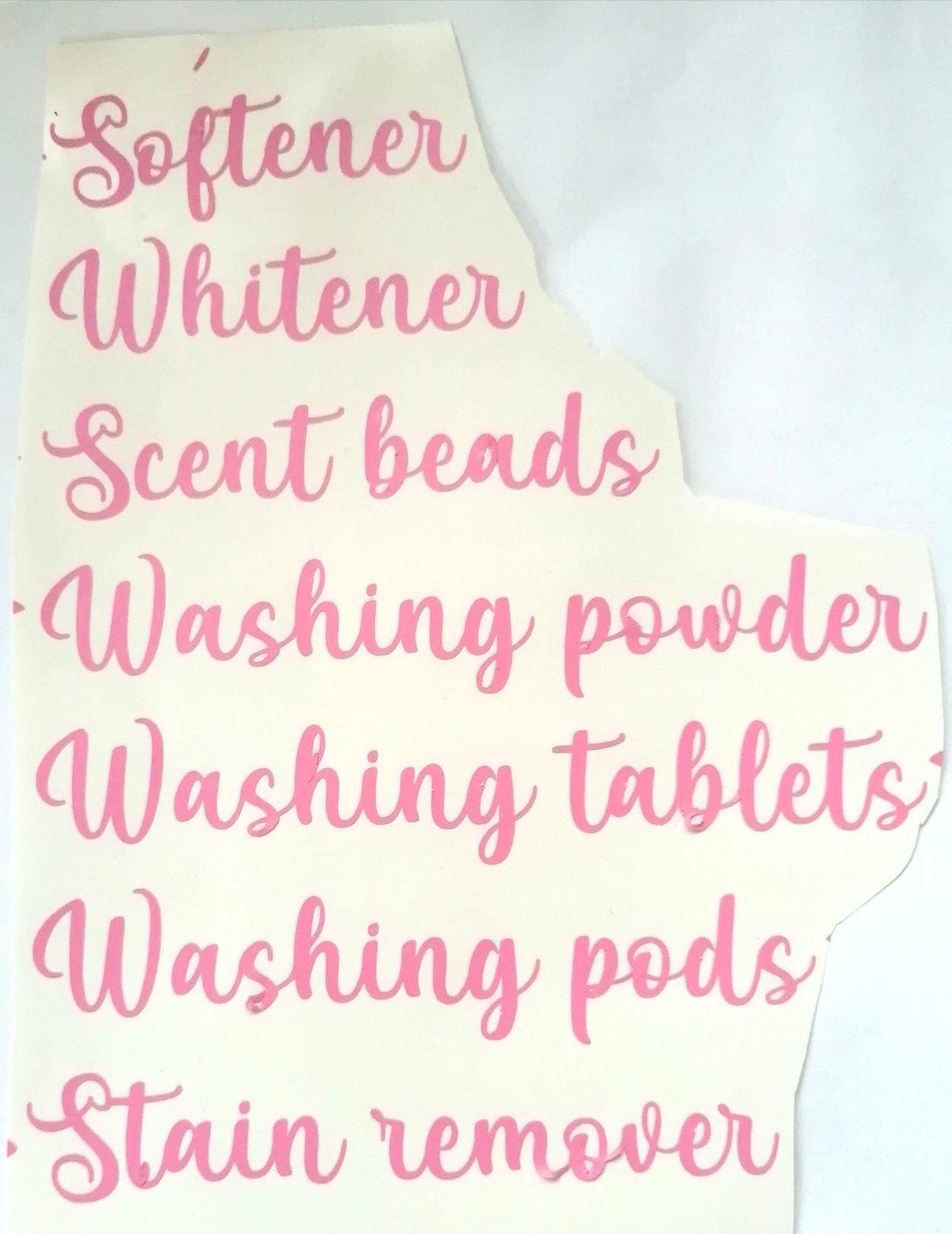 Washing cleaning labels Vinyls labels tags kitchen | Etsy