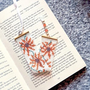 Modèle de perles sur métier à tisser tournesol : bracelet, marque-page, porte-clés (modèle PDF)