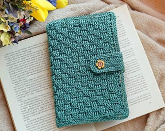 Patroon gehaakt boekomslag: vlechtwerk, magnetische sluiting (pdf-patroon)