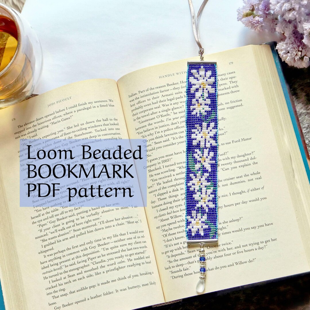 Daisy Beading Pattern PDF - Loom Bracelet Tutorial - White Floral ...