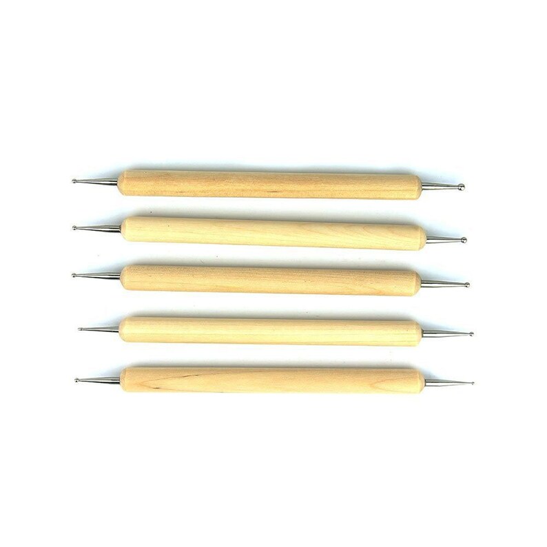 Leather Craft Tool Modeling Point Stylus Modelling Carving Tool Spoon Balls Embossing Carving Blade Press Tool