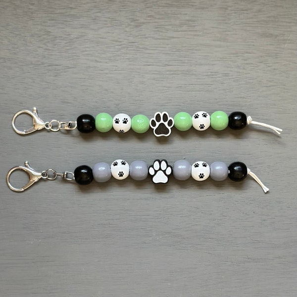 Paw Print Keychain | Dog Lover Keychain | Dog Lover Gift | Dog Mom Gift | Handmade Keychain | Lobster Clasp Keychain | Key Ring