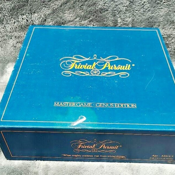 Vintage Used Complete Trivial Pursuit Master Game Genus Edition 1981