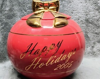 MCCOY POTTERY Ltd. Happy HOLIDAYS Limited Edition Christmas Bulb Cookie Jar