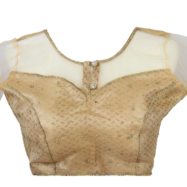 Gold Saree Blouse Etsy