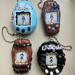 EDWARD Scissorhands / Corpse Bride, EMILY (niet echt) sleutelhanger/tassieraden, handgemaakte horrorfilm, jaren 90 Tim Burton-film