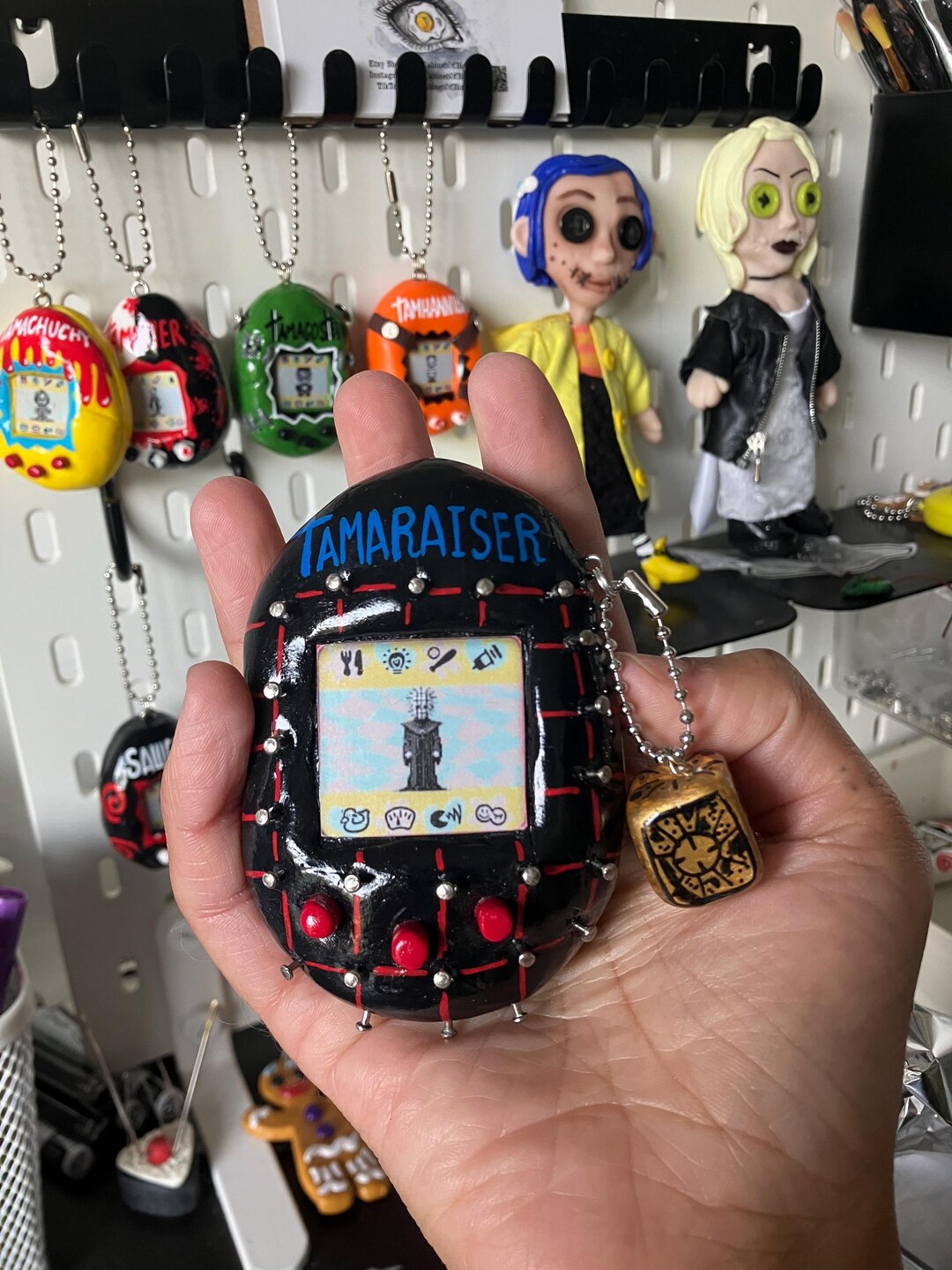 HELLRAISER MEGA XXL Tamagotchi (not Real) Keychain/bag Jewelry ...