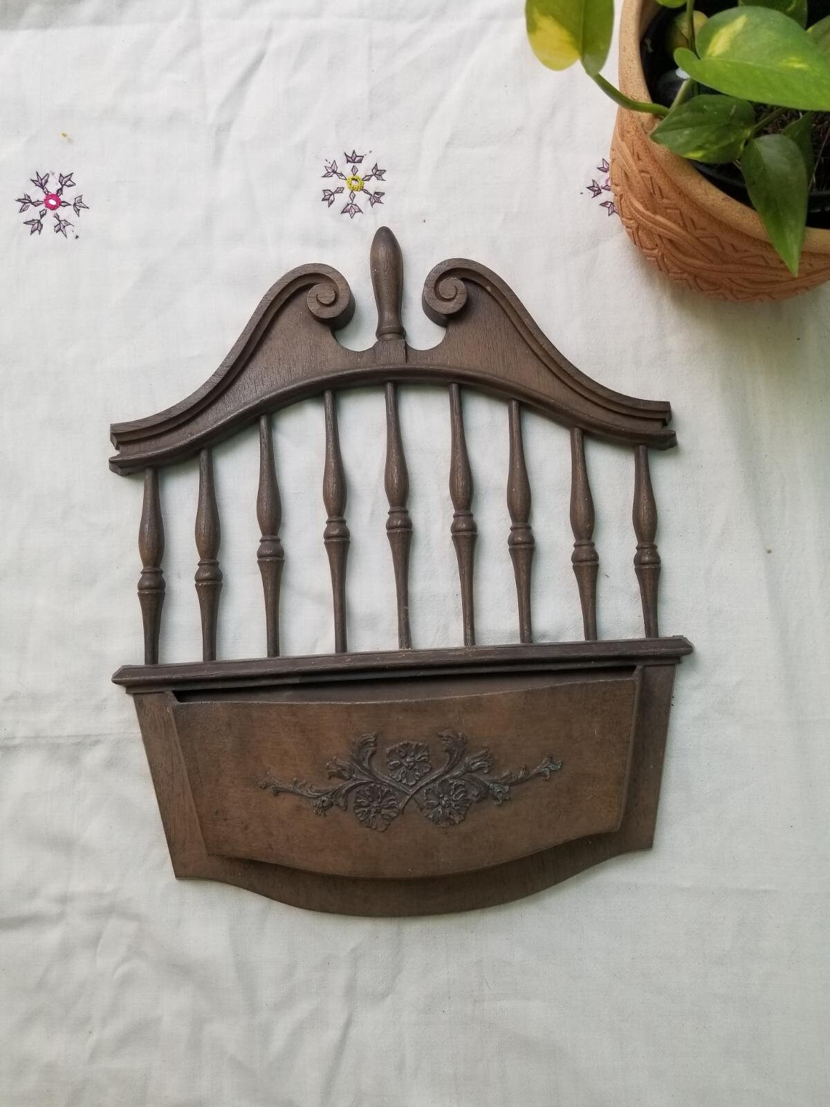 Vintage mail holder hanging mail holder vintage time decor Etsy