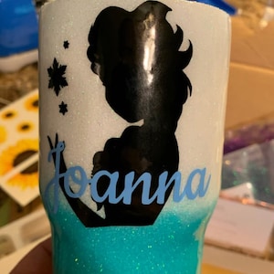 Disney Frozen Elsa Name Decal, Disney Frozen Elsa Name Sticker, Elsa Tumbler Decal, Elsa Mac Book Decal, Pencil Box Decal, Elsa Wall Decal