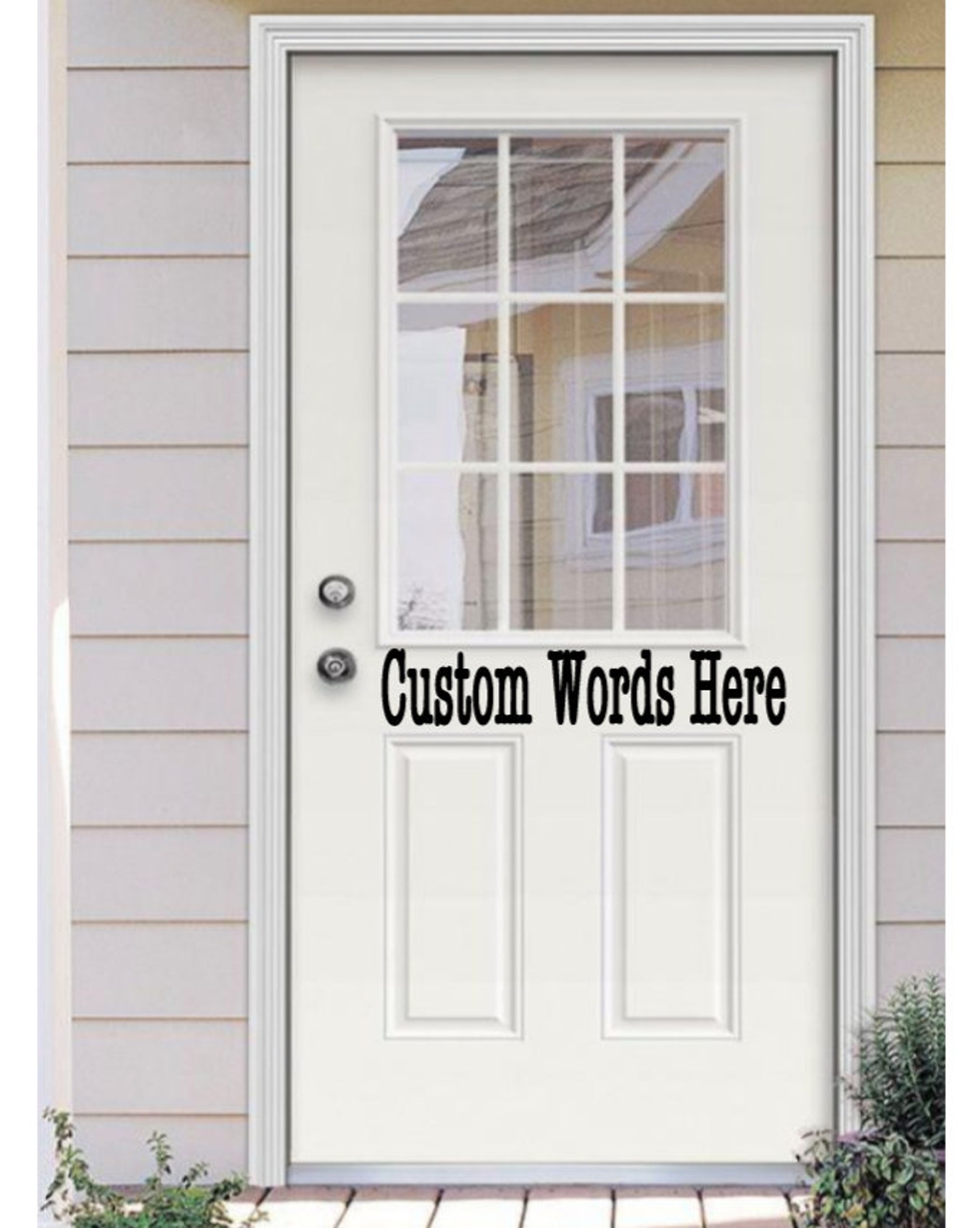 Custom Door Decal Custom Wall Decal Front Door Garage Door Etsy