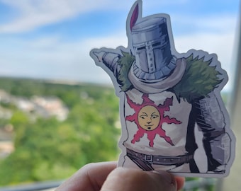 dark souls solaire meme sticker / magnet / decal