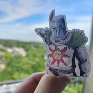dark souls solaire meme sticker / magnet / decal