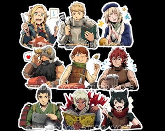 delicious in dungeon sticker / magnet / decal / acrylic charm