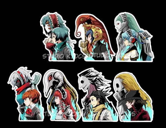 persona 3 sticker / magnet / decal set 2