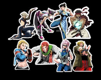 street fighter 6 sticker / magnet / decal