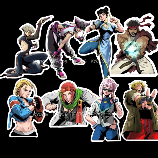 street fighter 6 sticker / magnet / decal