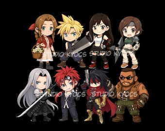 Final fantasy 7 sticker / magnet / acrylic charm