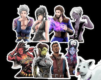 Baldur's gate 3 sticker / magnet / Acrylic charm set 1