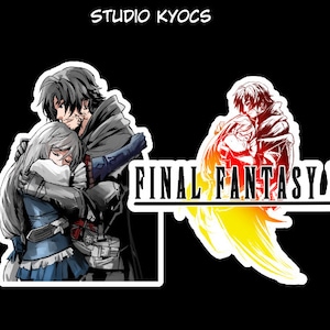 Naklejka / magnes / kalkomania Clive Rosfield i Jill Warrick z Final Fantasy 16