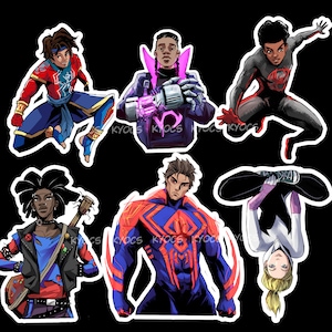 spiderman : across the spiderverse sticker / magnet / decal