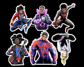 spiderman : across the spiderverse sticker / magnet / decal