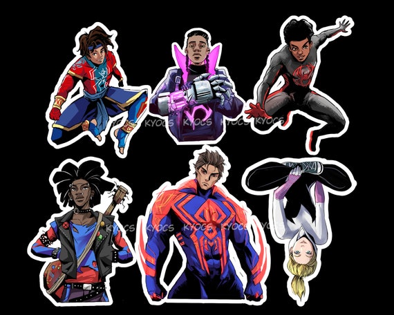 spiderman : across the spiderverse sticker / magnet / decal
