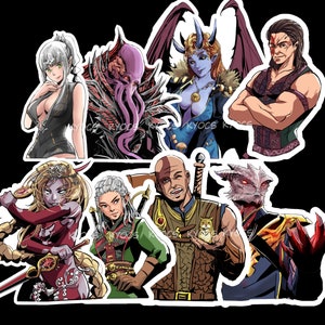 Baldur's gate 3 sticker / magnet / acrylic charm set 2