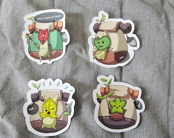 Zelda : sticker korok les larmes du royaume / aimant / décalcomanie