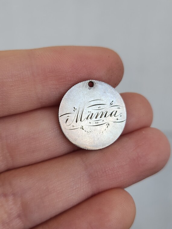 Antique Victorian Silver Love Token Coin- engraved