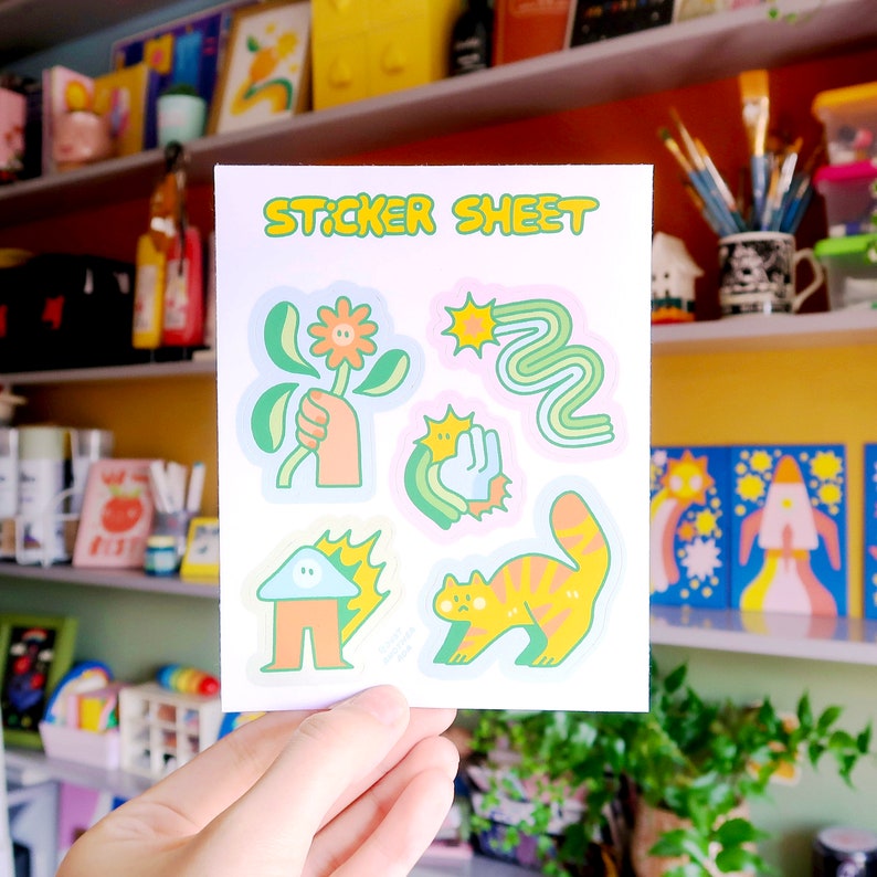 Sticker A6 A6 Sticker Sheets - Etsy