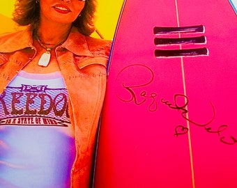 Hand signed Raquel Welch Handmade Evolution surfboard 7ft celebrity memorabilia