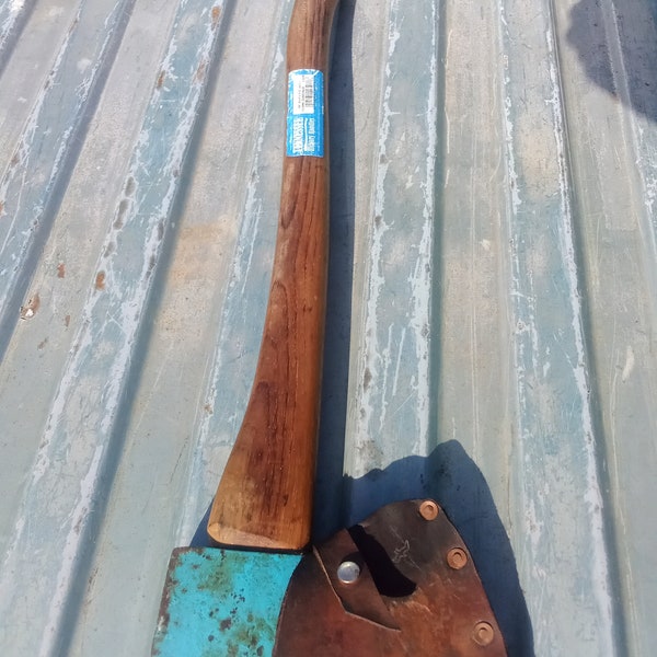 3 pound Stro Axe Stro-Bro Gransfors Bruks Crown 1950 GBA GAB Sweden  Axe Hardened Poles Logger Rare custom sheath