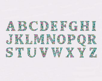 Tutte le lettere, monogramma, lettera, bellissimi disegni dell'alfabeto, vecchio libro, ricamo a macchina, 2 taglie