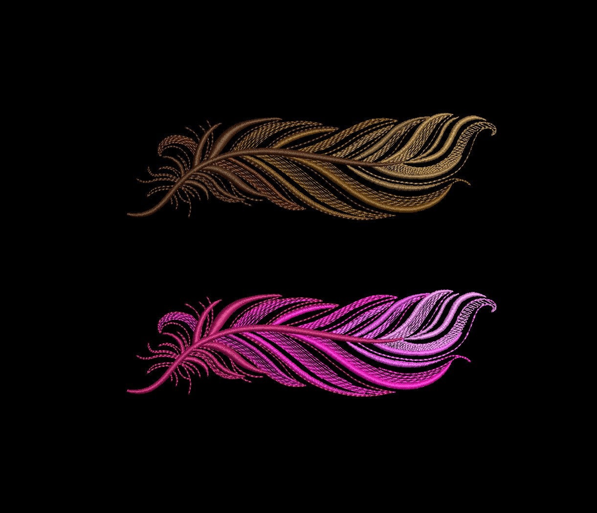 Feather machine jessecmault design 3 sizes  etsy