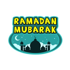 Ramadan Mubarak, Mosque, SVG, PNG, EPS