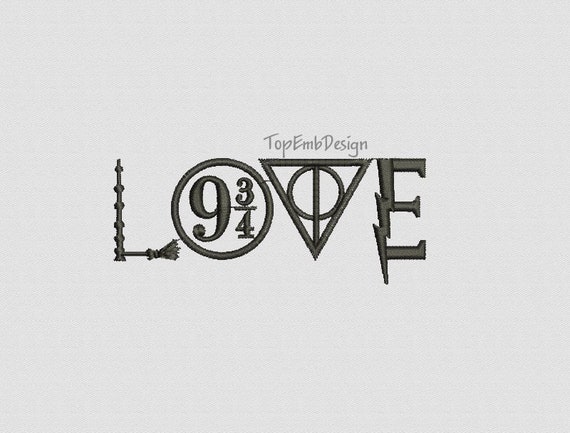 Download Harry Potter Love Logo Hogwarts Deathly Hallows Platform ...