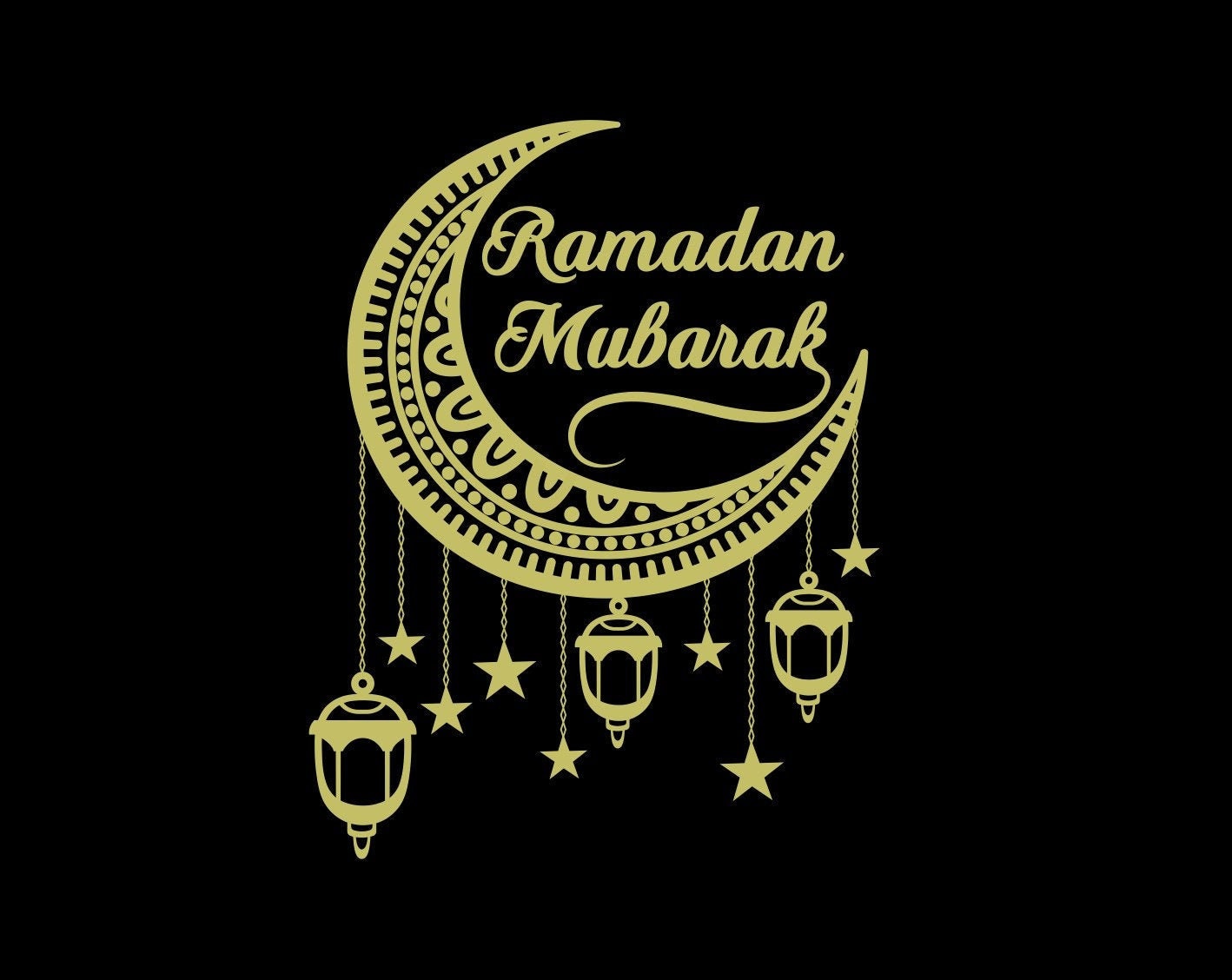 ramadan mubarak arabic calligraphy
