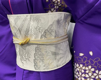 Japanese Kimono Belt ,Silk Belt,Kimono, Remade Belt, Handmade Belt, Upcycled belt ,Obi Belt,Cloth Belt,Japanese Fabric sash,corset,Silk Sash