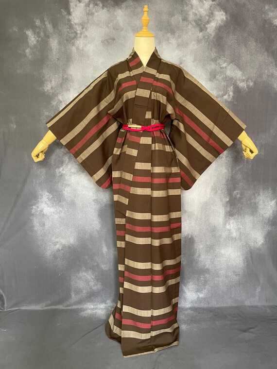 brown kimono dress Umgee Metallic Leopard Print V-Neck Kimono Dress