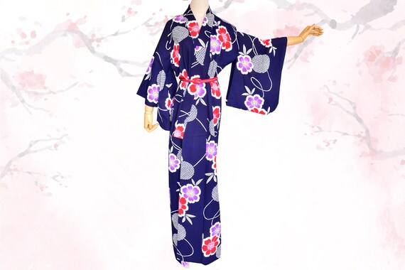 Women's Kimono Robe,Blue Robe,Blue KImono,Costume