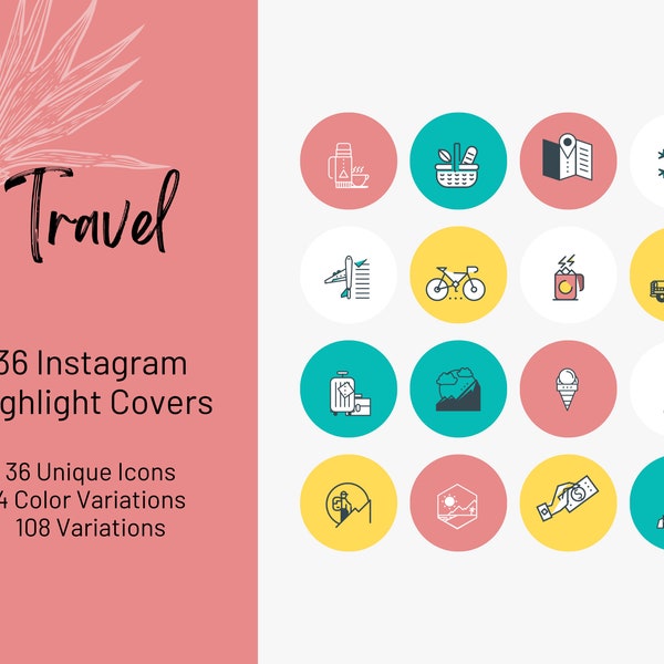 36 Travel Instagram Highlight Covers, Instagram Highlight Covers Travel, Outdoor Instagram Highlight Covers, Instagram Highlight Icons